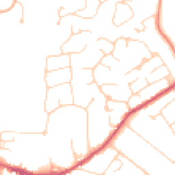 Daytime road noise heatmap for GU6 7BS