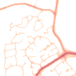 Daytime road noise heatmap for GU6 7BX