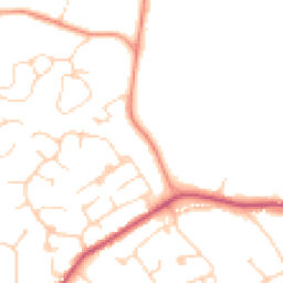Daytime road noise heatmap for GU6 7DJ