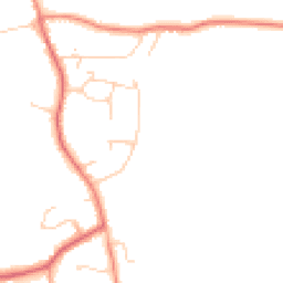 Daytime road noise heatmap for GU6 7QW