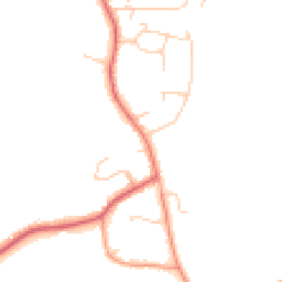 Daytime road noise heatmap for GU6 7QY