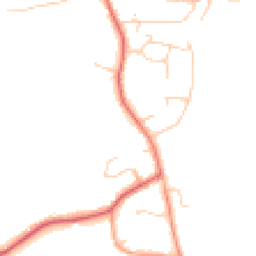 Daytime road noise heatmap for GU6 7RD