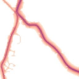 Daytime road noise heatmap for GU6 8AZ