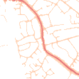 Daytime road noise heatmap for GU6 8DD