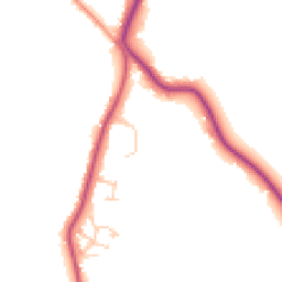 Daytime road noise heatmap for GU6 8HH