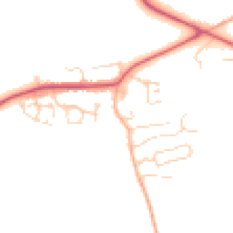 Daytime road noise heatmap for GU6 8NQ