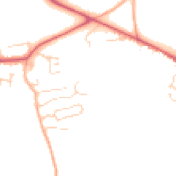 Daytime road noise heatmap for GU6 8SR