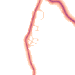 Daytime road noise heatmap for GU6 8UD