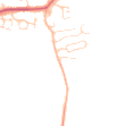 Daytime road noise heatmap for GU6 8UY