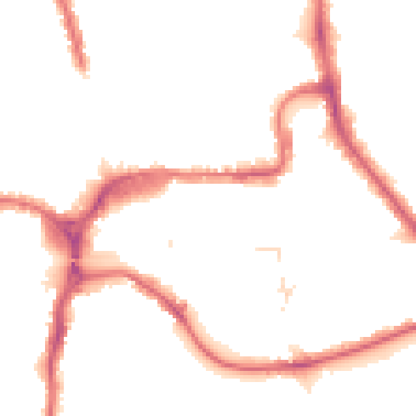 Night-time road noise heatmap for HA1 1AS