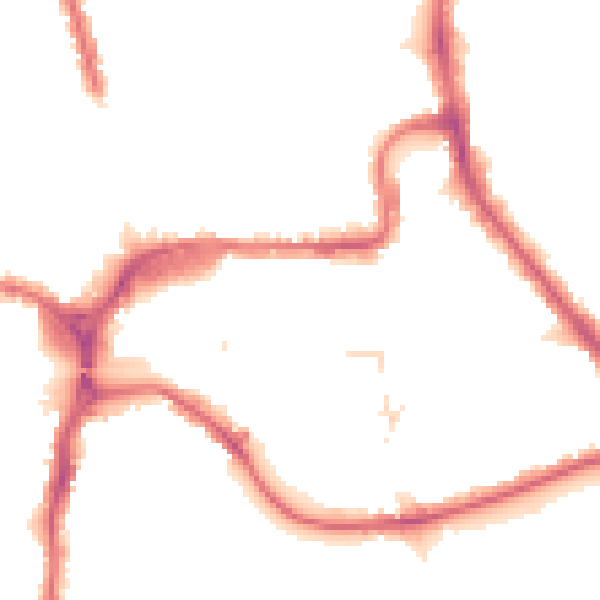 Night-time road noise heatmap for HA1 1AT