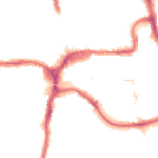 Night-time road noise heatmap for HA1 1BQ