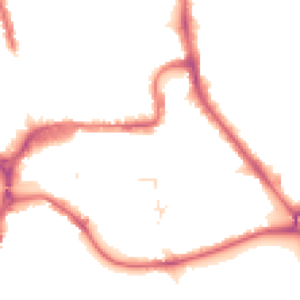 Night-time road noise heatmap for HA1 1DZ