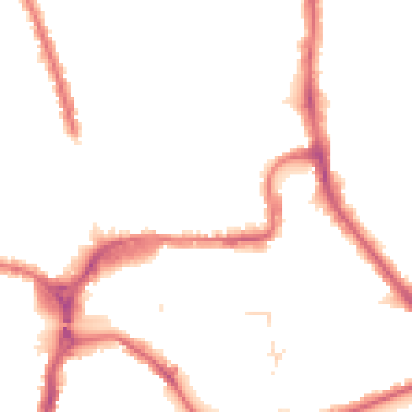 Night-time road noise heatmap for HA1 1EP
