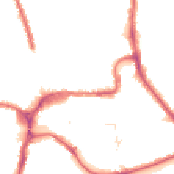 Night-time road noise heatmap for HA1 1JR