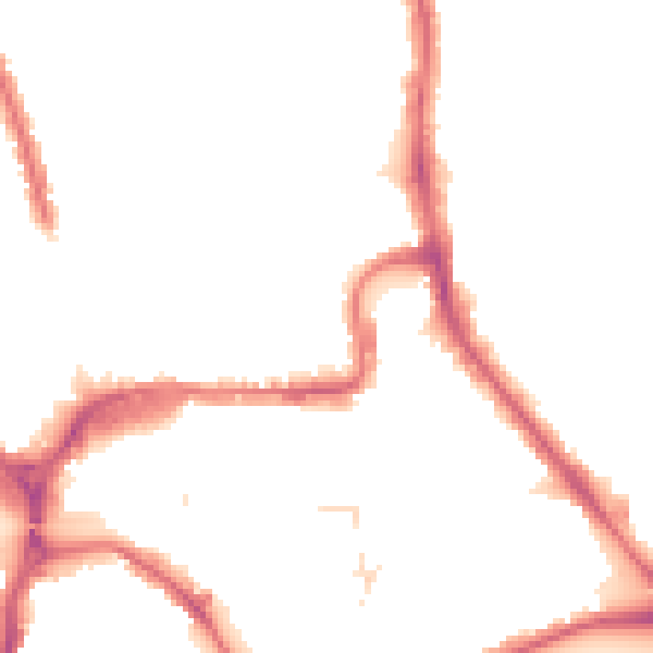 Night-time road noise heatmap for HA1 1LD