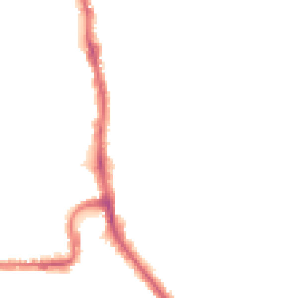 Night-time road noise heatmap for HA1 2AR