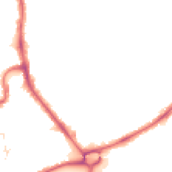 Night-time road noise heatmap for HA1 2LF
