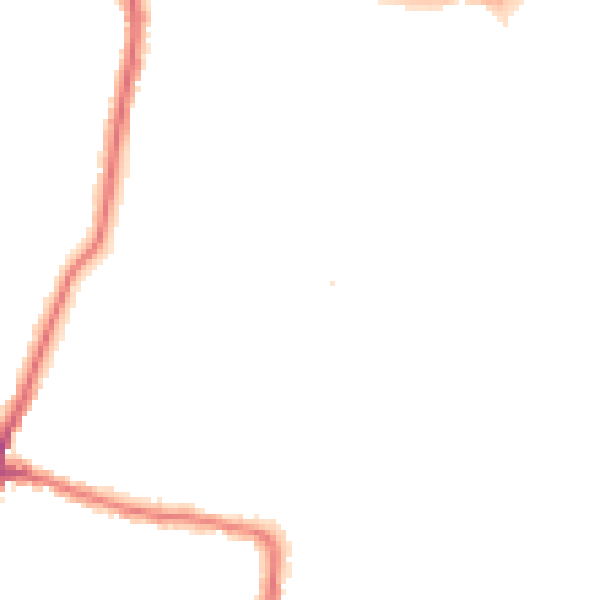 Night-time road noise heatmap for HA1 3BF