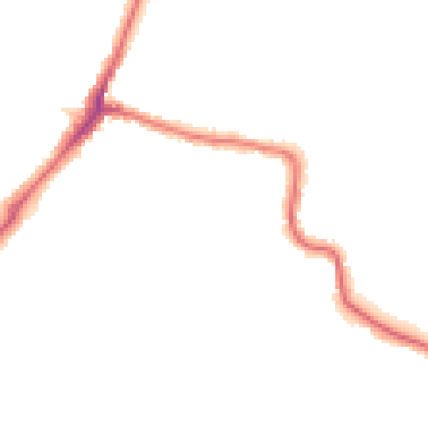 Night-time road noise heatmap for HA1 3JW