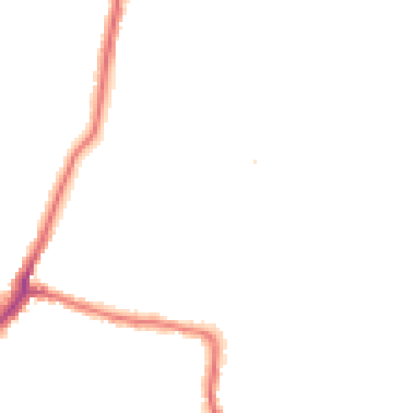 Night-time road noise heatmap for HA1 3LN