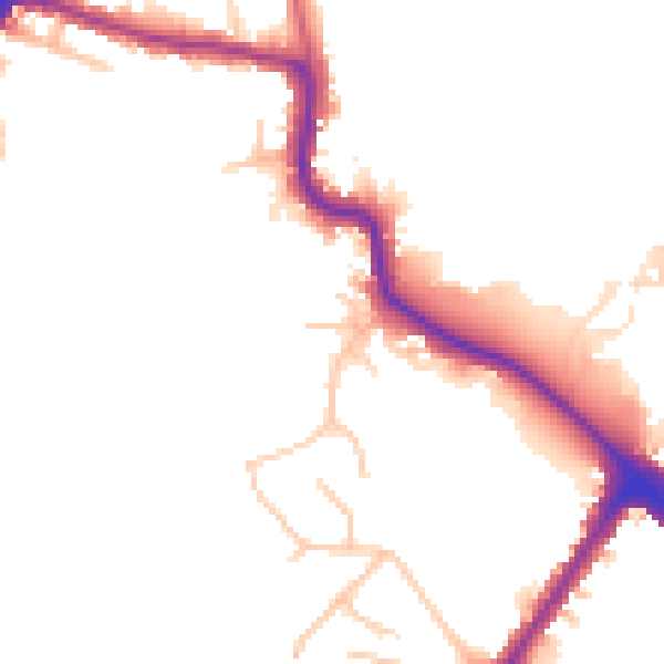 Daytime road noise heatmap for HA1 3PY