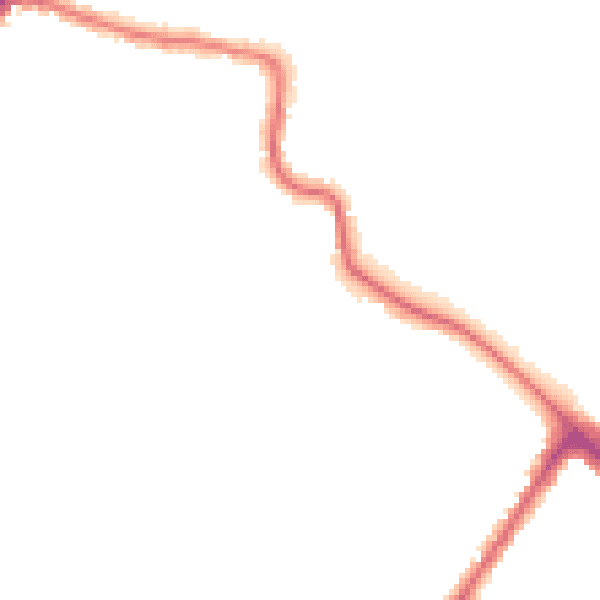 Night-time road noise heatmap for HA1 3PY