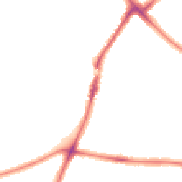 Night-time road noise heatmap for HA1 3RA
