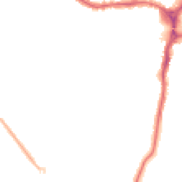 Night-time road noise heatmap for HA1 4BH