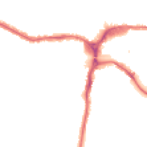 Night-time road noise heatmap for HA1 4EH