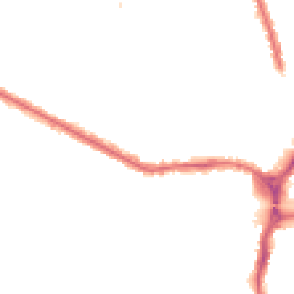 Night-time road noise heatmap for HA1 4JG