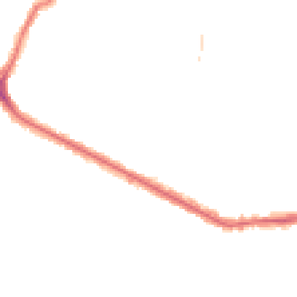 Night-time road noise heatmap for HA1 4ND