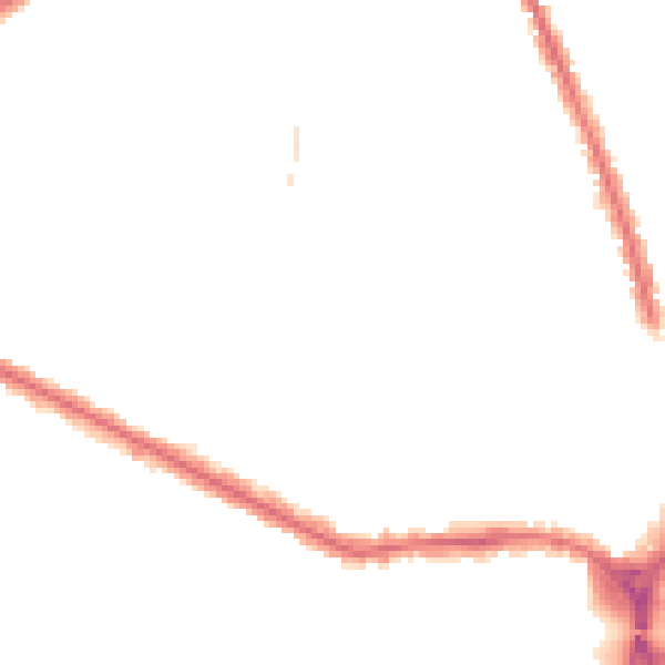 Night-time road noise heatmap for HA1 4QS