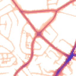 Daytime road noise heatmap for HA2 0AH