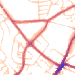 Daytime road noise heatmap for HA2 0AP