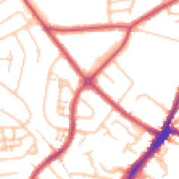 Daytime road noise heatmap for HA2 0AT