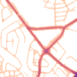 Daytime road noise heatmap for HA2 0AW