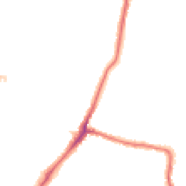 Night-time road noise heatmap for HA2 0DA