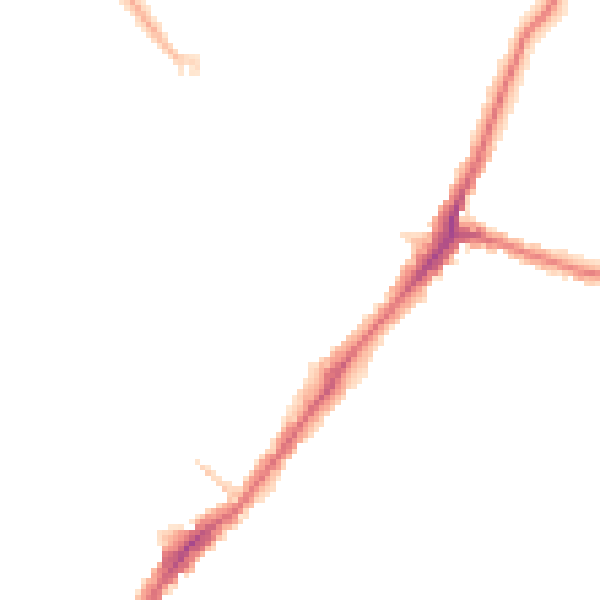 Night-time road noise heatmap for HA2 0DD