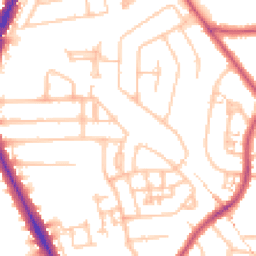Daytime road noise heatmap for HA2 0EF