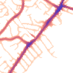Daytime road noise heatmap for HA2 0EX