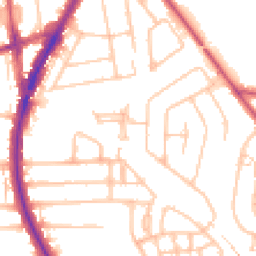 Daytime road noise heatmap for HA2 0FD