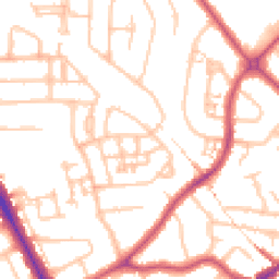 Daytime road noise heatmap for HA2 0FN