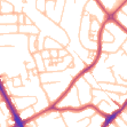Daytime road noise heatmap for HA2 0FP