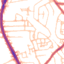 Daytime road noise heatmap for HA2 0GS