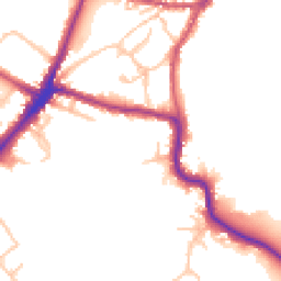 Daytime road noise heatmap for HA2 0HG