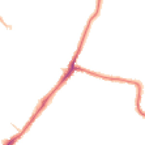 Night-time road noise heatmap for HA2 0LH