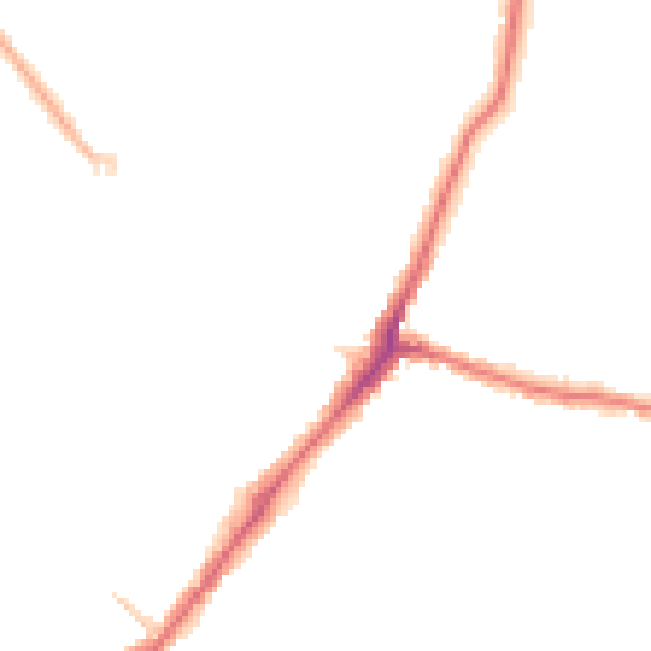 Night-time road noise heatmap for HA2 0PH