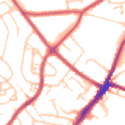 Daytime road noise heatmap for HA2 0PP