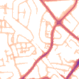 Daytime road noise heatmap for HA2 0PX